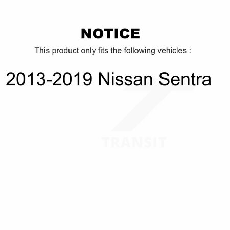 Kugel Front Rear Wheel Bearing & Hub Assembly Kit For 2013-2019 Nissan Sentra K70-101438